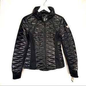 GUESS Black Quilted Puffer Jacket $280
